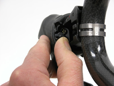 Figure 8. Socket receiver inside lever for shift wire connector plug
