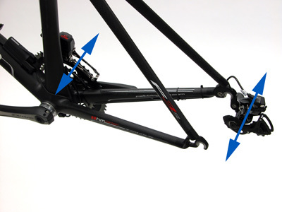 Figure 25. Operate and observe derailleur without chain in place