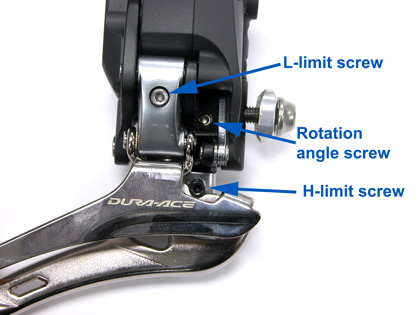 Figure 33. Location of adjustment screws