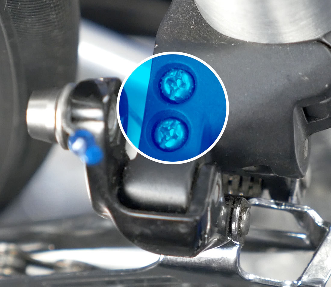 Front derailleur H and L limit screws