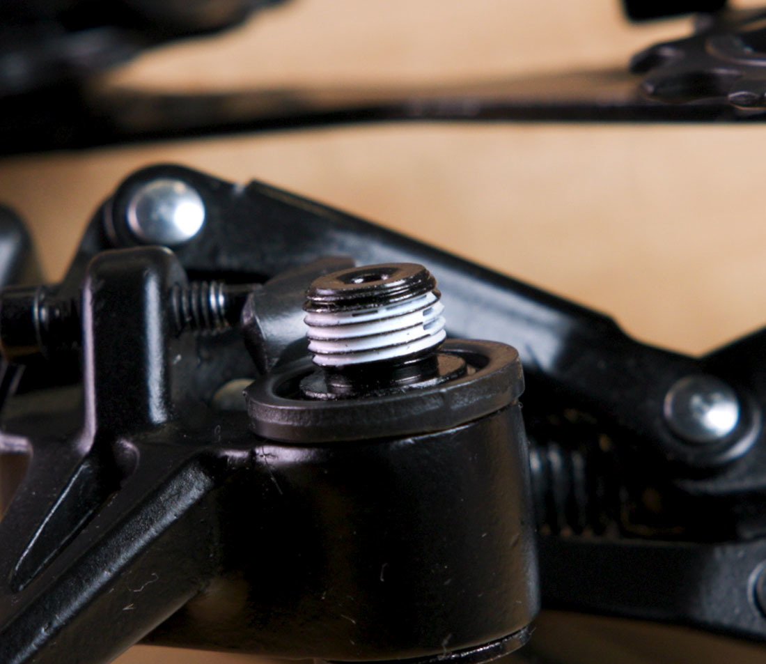 This mounting bolt has dry threadlocker pre-applied