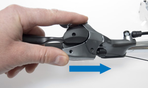 Slide cable cover back into place