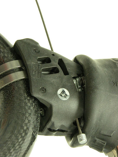 Shift cable installs from under the lever body