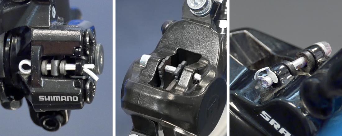 Common retaining pin styles (L-R): Cotter Pin, Threaded Pin, Pin with pin clip