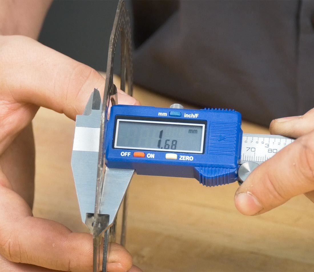 This measurement can be compared to an unused section of the rotor or to the manufacturer's recommendation