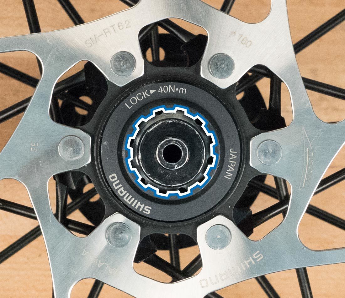 Lockring with internal splines