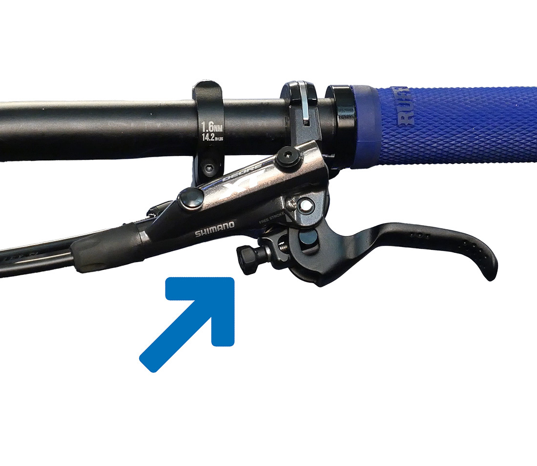 Potential location of reach adjustment screw