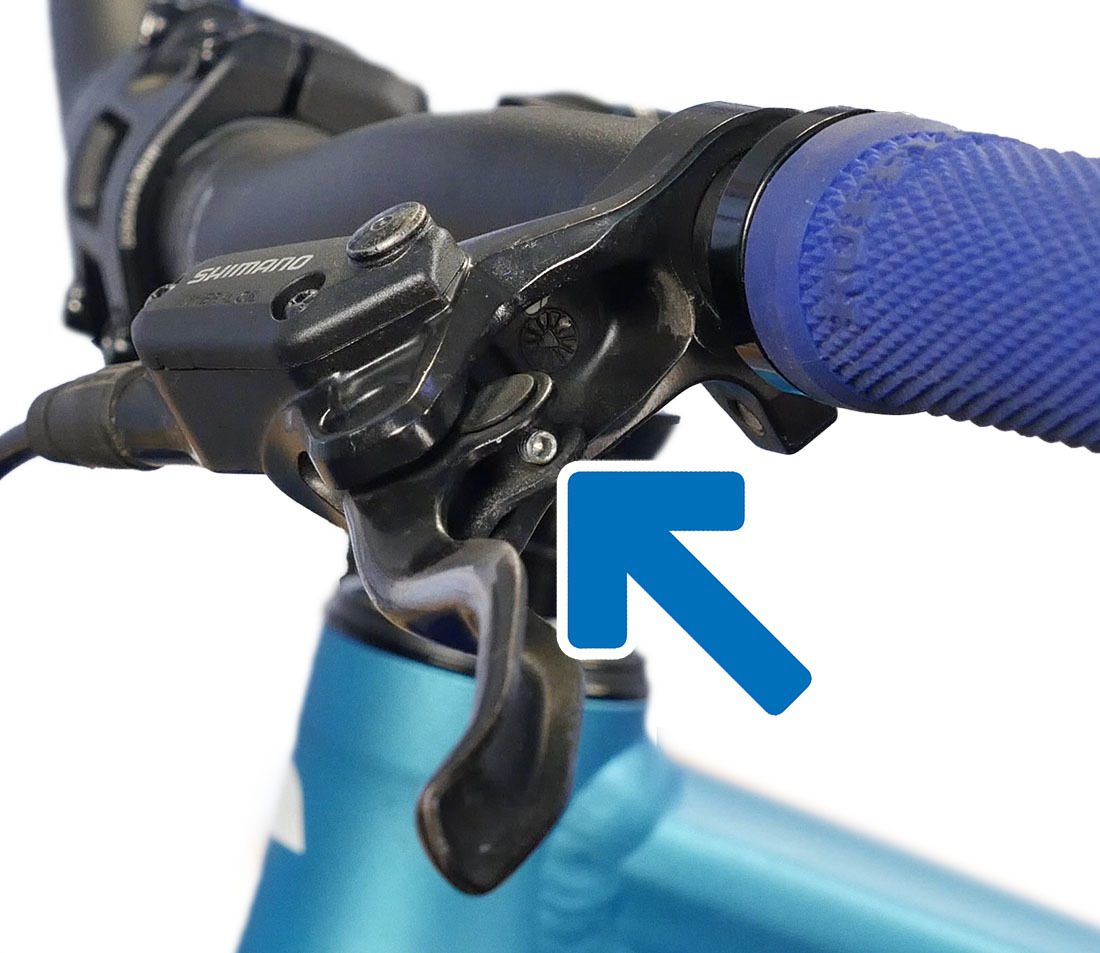 Potential location of reach adjustment screw