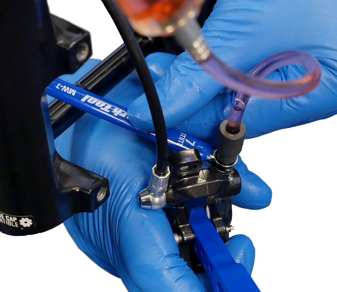 Shimano Flat Bar Caliper Bleed Prepare Open Bleed Screw A