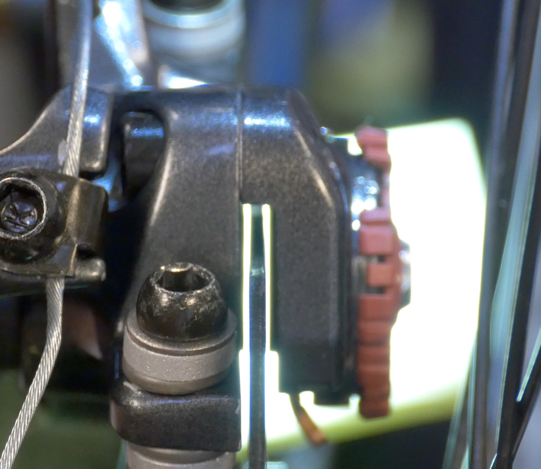 ...makes the alignment of the pads to the rotor much more visible