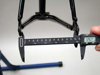 Measure inside dropout width of frame