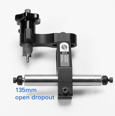 Figure 2. Assembly for 135mm rear open dropouts