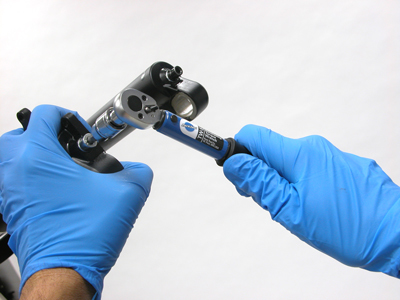 Figure 13. Secure leg bolts fully