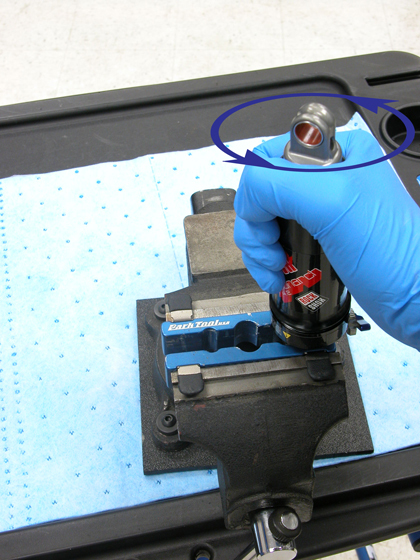 Figure 8. Rotate air-can counter-clockwise to unthread