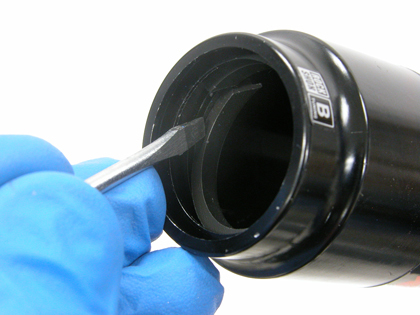 Figure 15. Remove internal glide ring from air-can