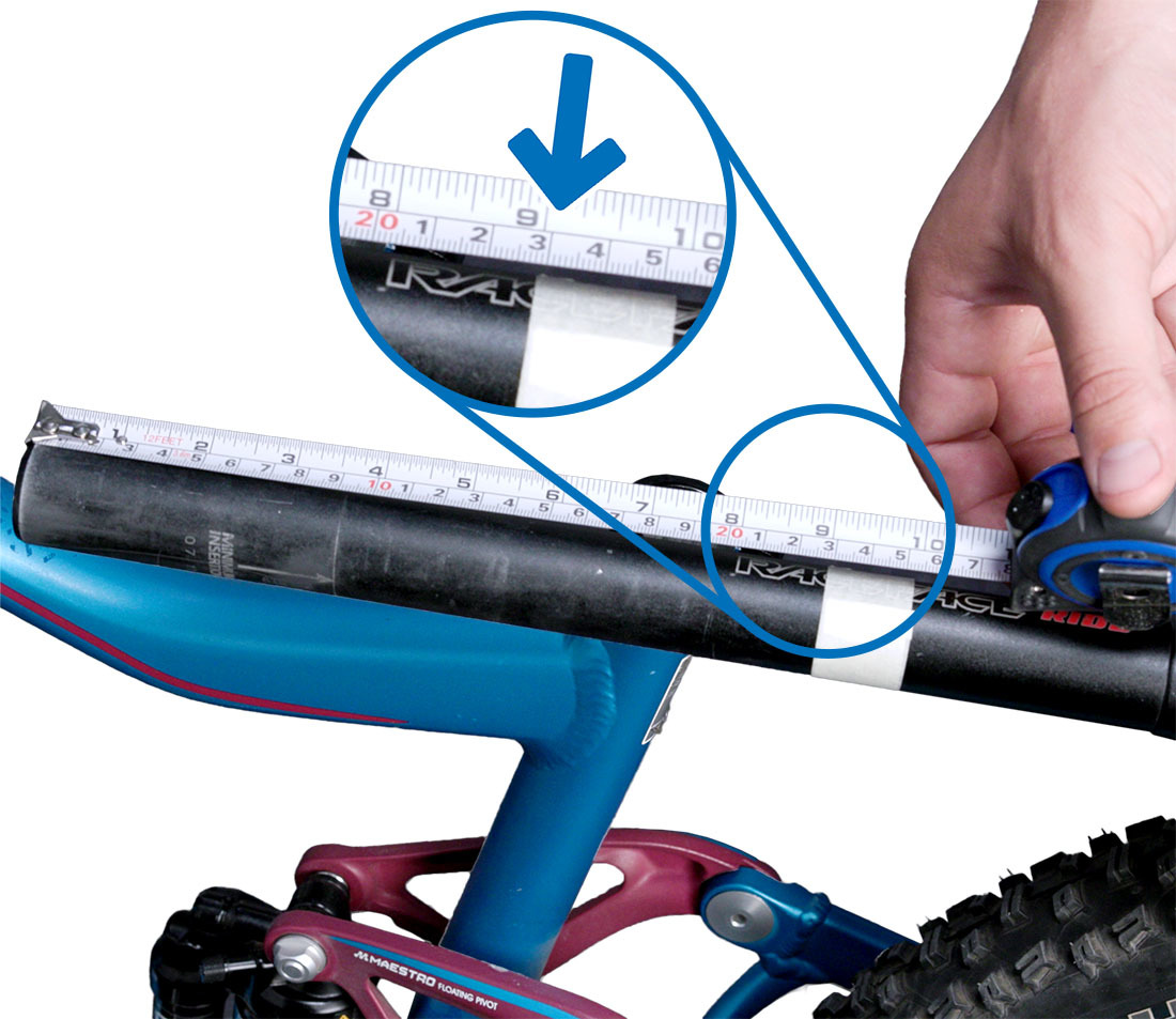 Our example setup has a max insertion of 230 mm
