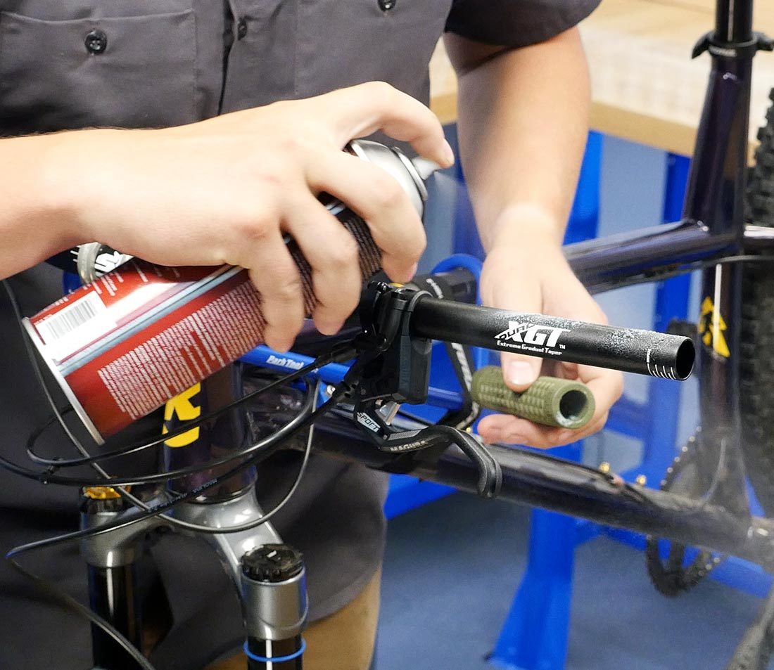 Lay down cardboard to avoid overspray