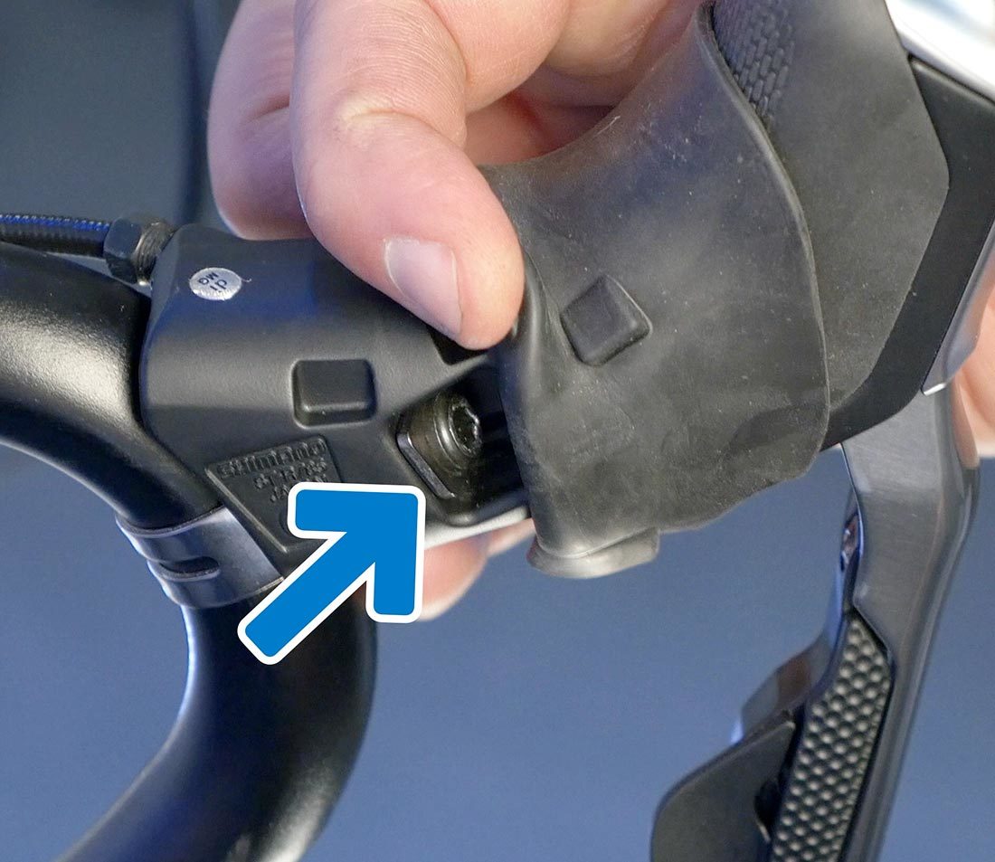 The outside of the lever body is another possibility