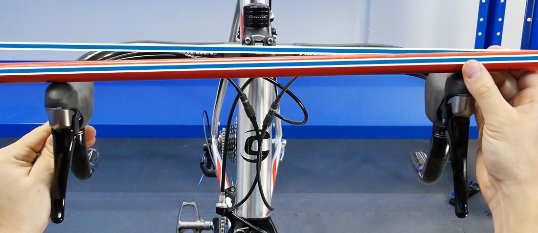 When the object is parallel to the bars, the levers are identical