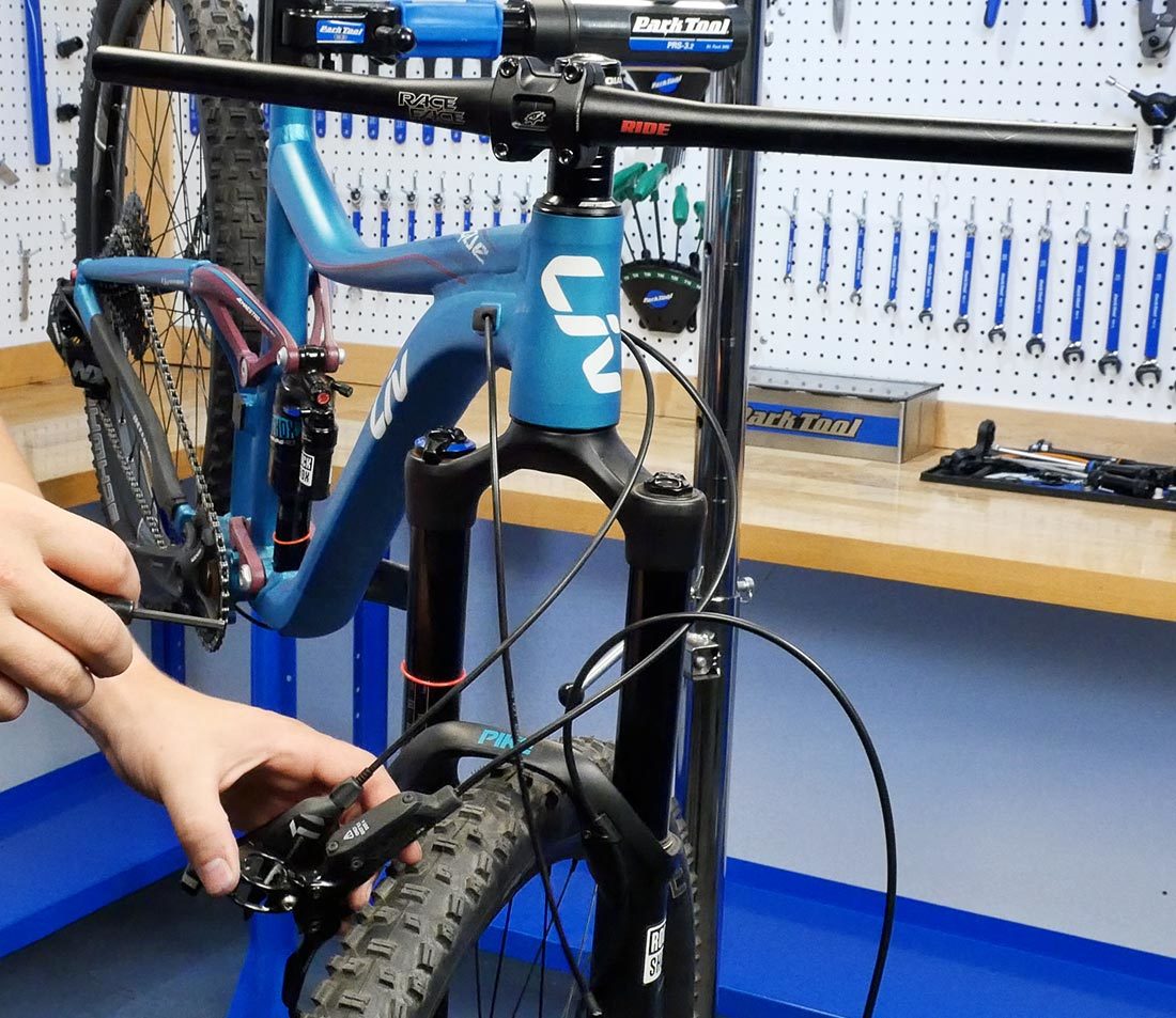 Let each control hang on the side of the bike that it will be located. This will be helpful during the reinstallation process