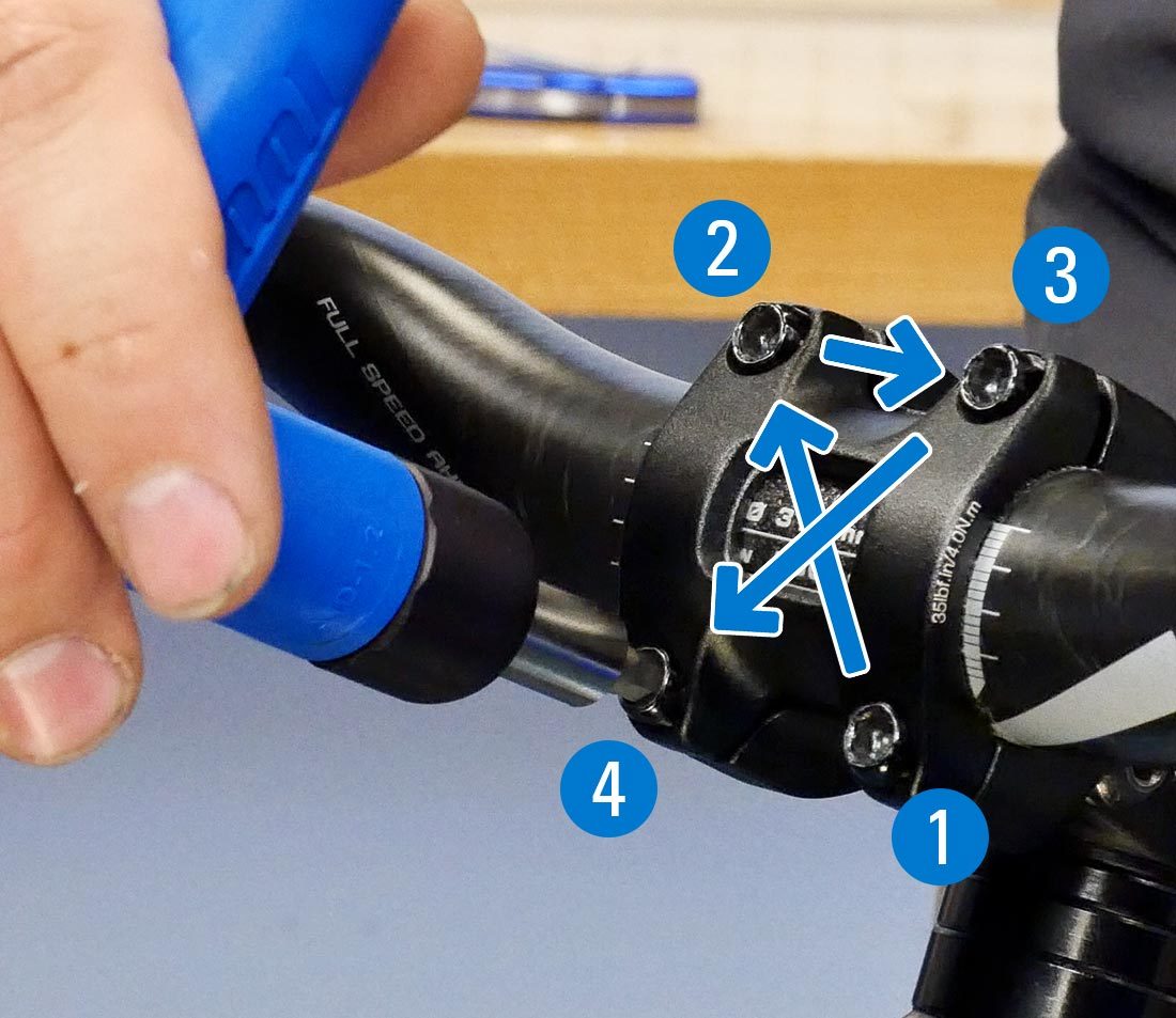 Tighten and torque in an "X" pattern