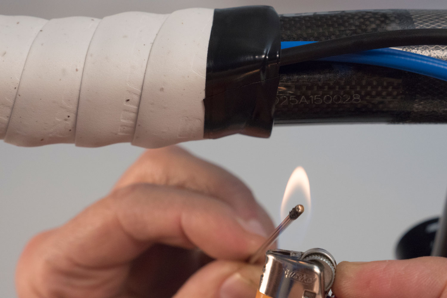 Tack weld the finishing to prevent loosening