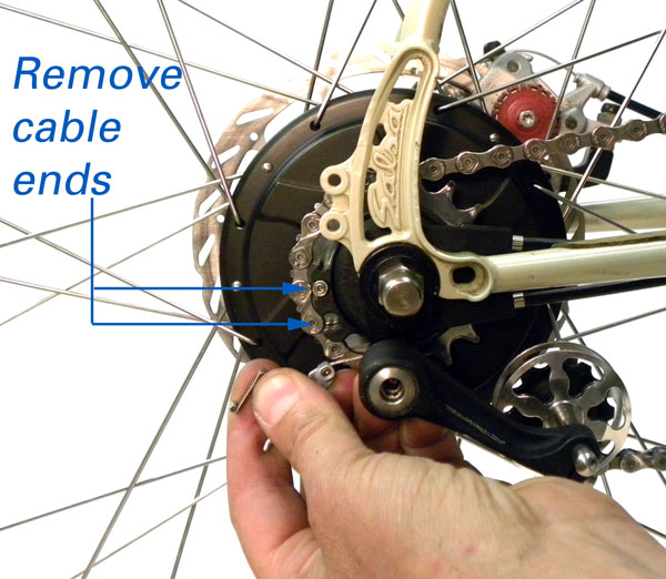 Figure 2. Remove cable latch first