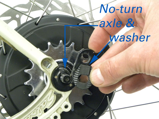Figure 16. No-turn washer and axle