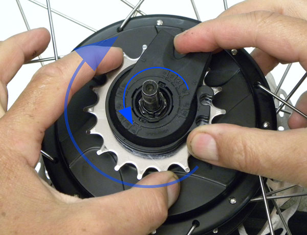 Figure 17. Set the NuVinci™ hub to full overdrive