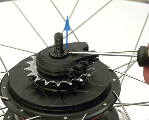 Figure 43. Remove shift adapter
