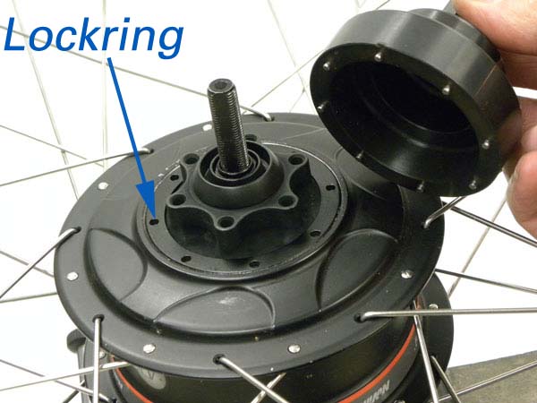 Figure 53. Rotor disc mount with lockring ring