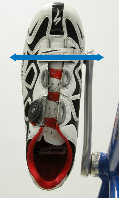 Figure 11. Lateral and medial adjustmets of shoe