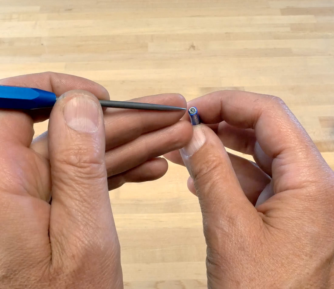Open liner using seal pick