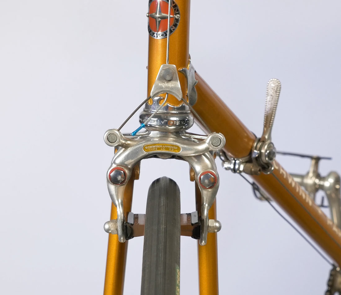 A typical center pull brake