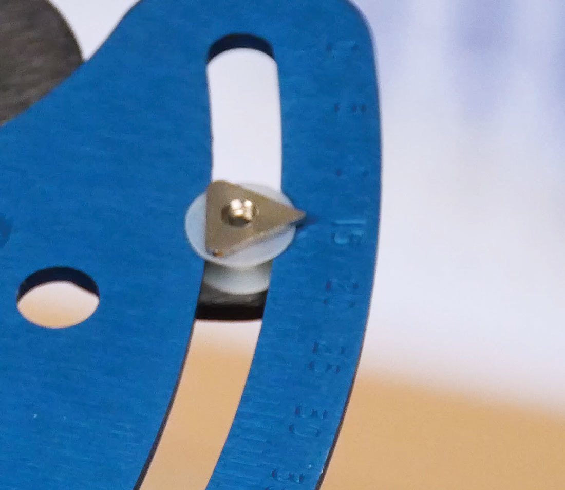 Closeup of the reading on a TM-1 tensiometer