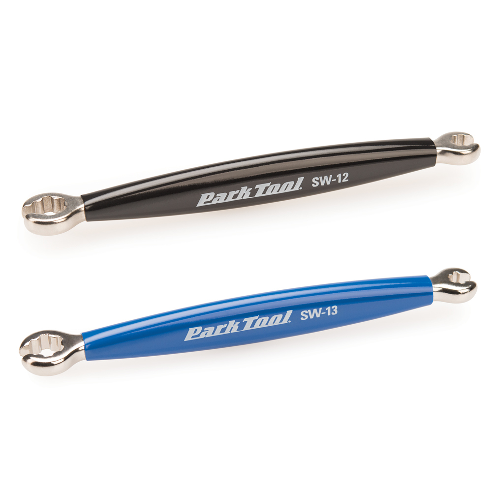 The Park Tool SW-12 and SW-13 Double-Ended Spoke Wrenches